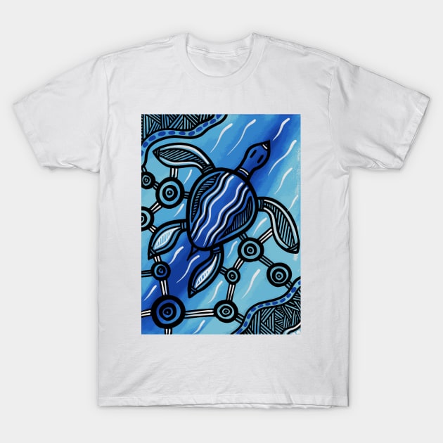 Aboriginal Art - Turtle 3 T-Shirt by hogartharts